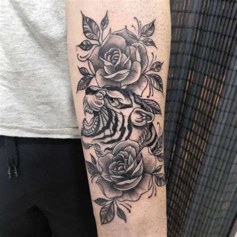 tiger rose tattoo|tiger rose tattoo minneapolis.